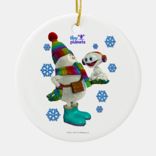 Tiny Planets Snow Problem Ceramic Ornament