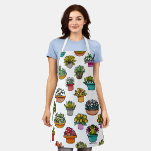 Tiny Plants In Pots Apron