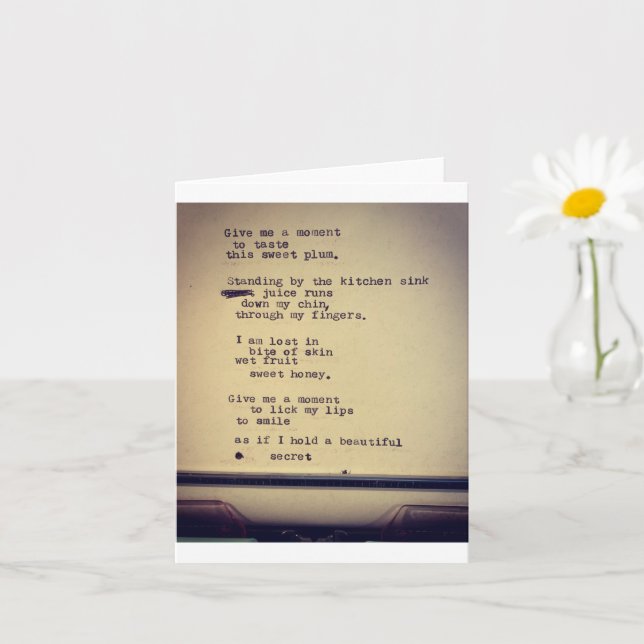 tiny poem card (Small Plant)