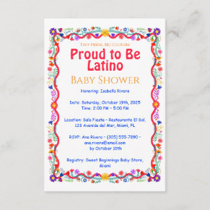 Tiny Pride, Big Culture – Proud to Be Latino Baby  Enclosure Card
