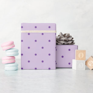 Tiny Purple Polka-Dots on Light Purple Gift Wrapping Paper