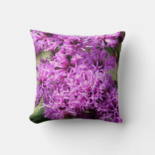Tiny Purple Wildflowers Throw Pillow
