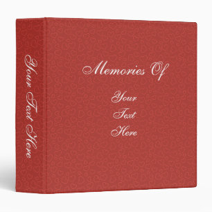 Tiny Red Hearts Personalized Memories Binder