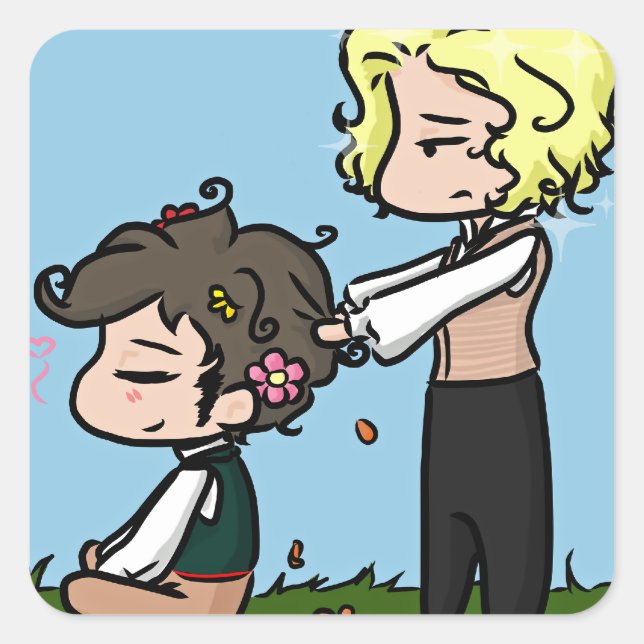 Tiny Revolutionaries Square Sticker (Front)