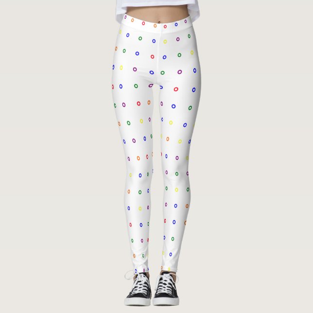 Tiny Rings Pride Colours Leggings (Front)