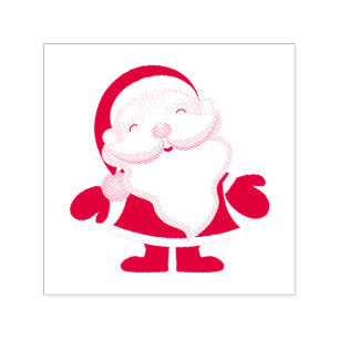 Tiny Santa  1.5" x 1.5" Stamp