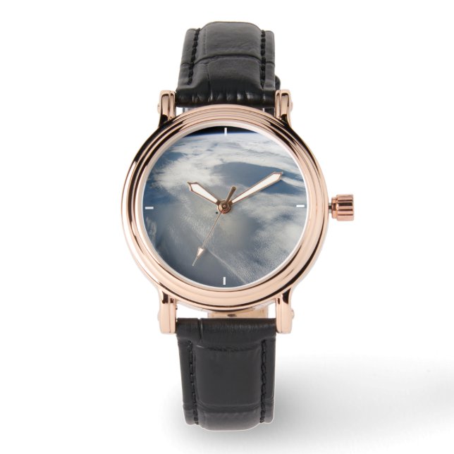 Tiny Satellites Orbit Above A Part Of Earth. Watch (Front)