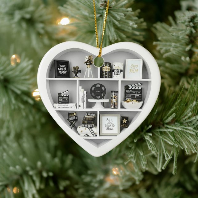 Tiny Shelves Movie Film Fan edition 2Dprint Heart Ceramic Ornament (Tree)