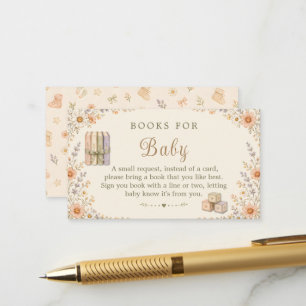 Tiny Shoes to Fill Books for Baby Card
