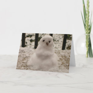 Tiny Snowman Greeting Card