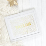 Tiny Stars Modern Bold EDITABLE TEXT GOLD Foil Prints<br><div class="desc">Tiny Stars Modern Bold EDITABLE TEXT GOLD Foil Prints</div>