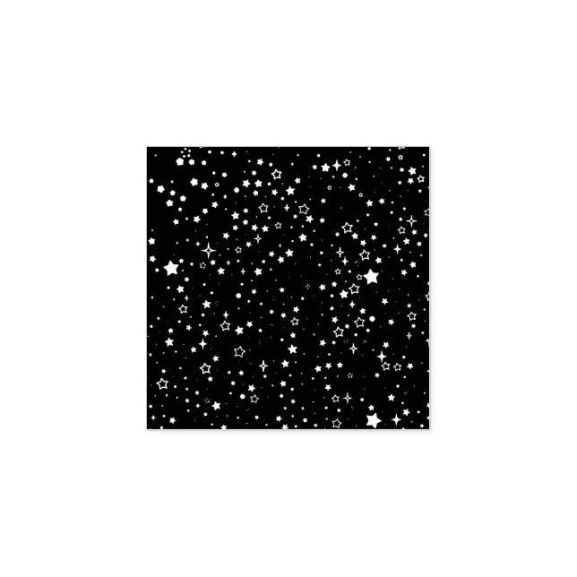 Tiny Stars Space Rubber Stamp (Imprint)