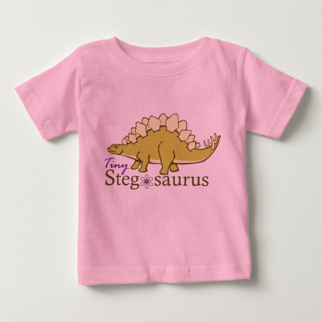 Tiny Stegosaurus Baby T-Shirt (Front)