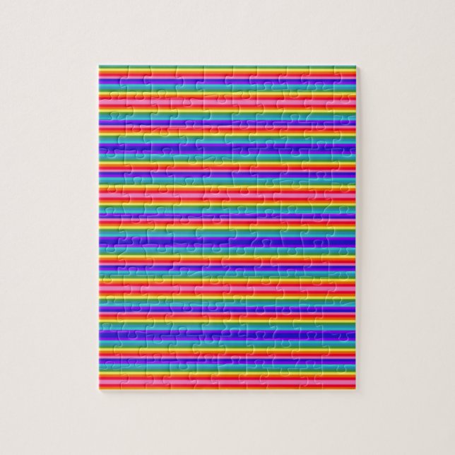 Tiny Stripes of Rainbow Colours Jigsaw Puzzle (Vertical)