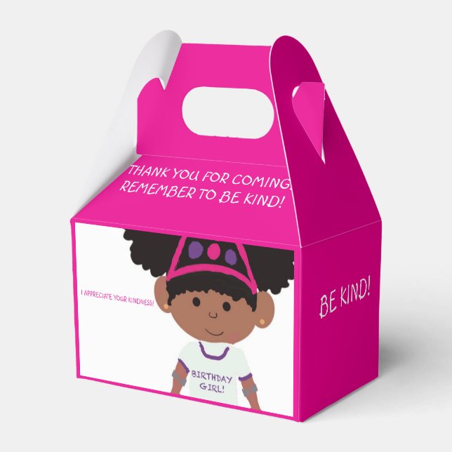 Tiny Tamara Paper Favour Box (Front Side)