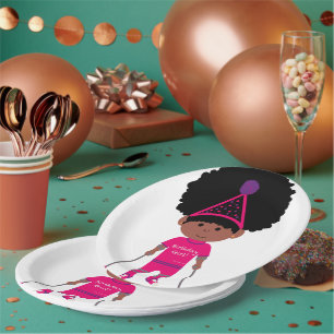 Tiny Tamara TT Pink Happy Birthday Collection Paper Plate