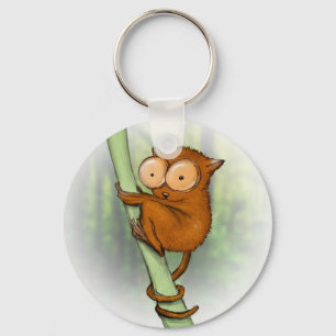 tiny tarsier keychain