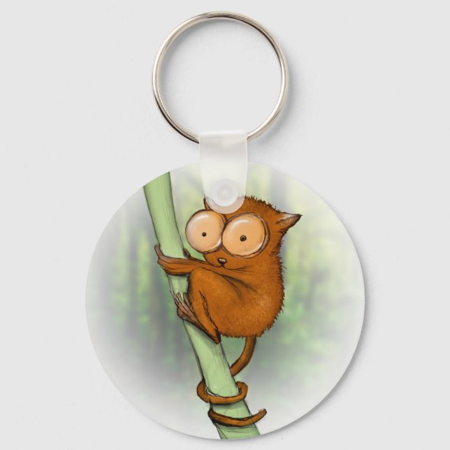 tiny tarsier keychain (Front)