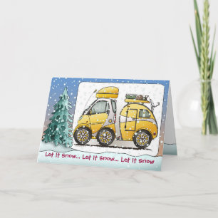 Tiny Tear Drop Camper Holiday Card
