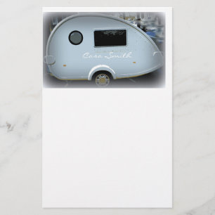 Tiny teardrop trailer  gypsy caravan stationery