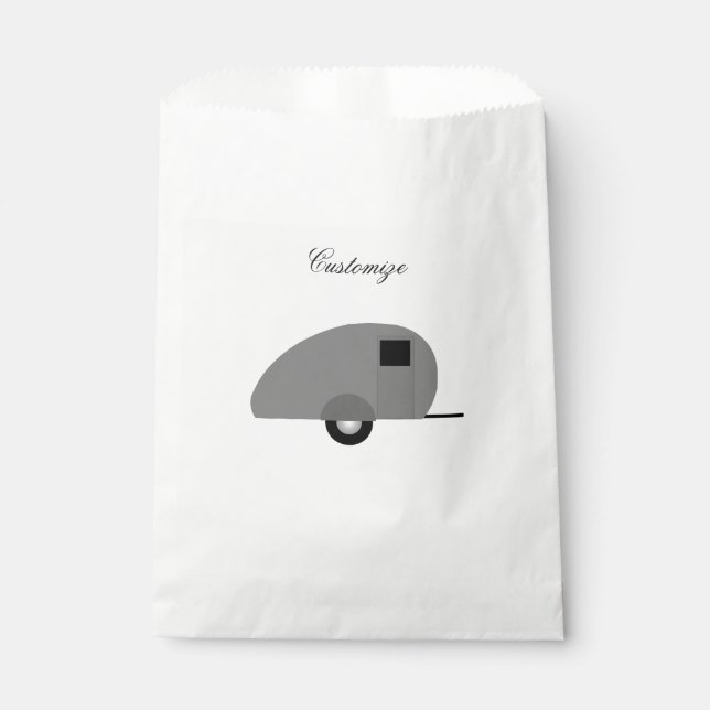 Tiny Teardrop Trailer Thunder_Cove Favour Bag (Front)