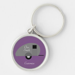 Tiny Teardrop Trailer Thunder_Cove  Keychain