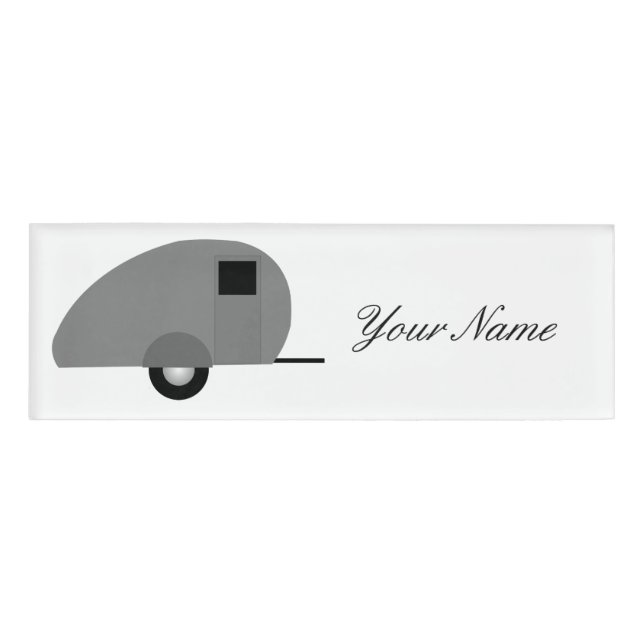 Tiny Teardrop Trailer Thunder_Cove Name Tag (Front)