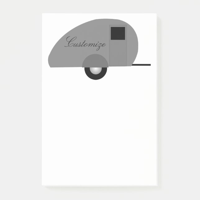 Tiny Teardrop Trailer Thunder_Cove Post-it Notes (Front)