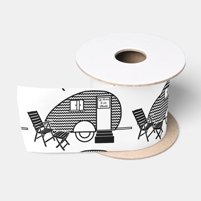 Tiny Teardrop Trailer Thunder_Cove Satin Ribbon (Spool)