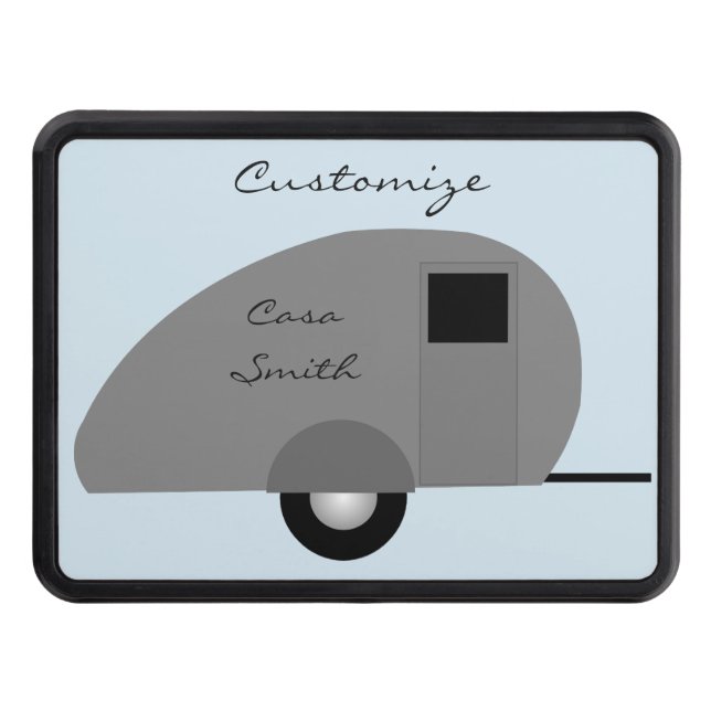 Tiny Teardrop Trailer Thunder_Cove Trailer Hitch Cover (Front)