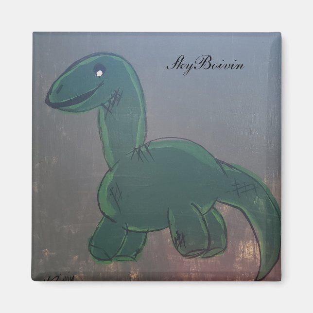Tiny the dinosaur magnet (Front)