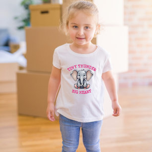 Tiny Thunder, Big Heart Toddler Tshirt