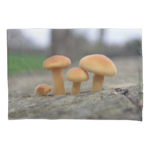 Tiny Toadstools Macro Pillowcase