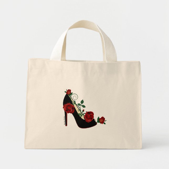 Tiny Tote Bag - Stiletto Rose (Front)