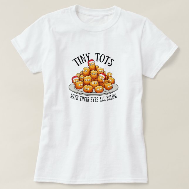 Tiny Tots Funny Christmas Women's Shirt (Design Front)
