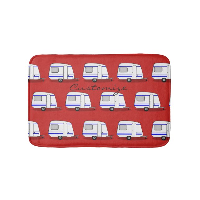 Tiny trailer gypsy caravan Thunder_Cove Bath Mat (Front)