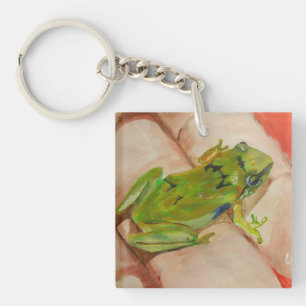 Tiny Tropical Frog Keychain