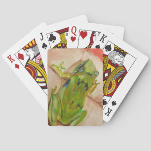 Tiny Tropical Frog Playing Cards