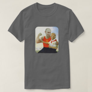Tiny Trump & Papa Putin Political Satire T-Shirt