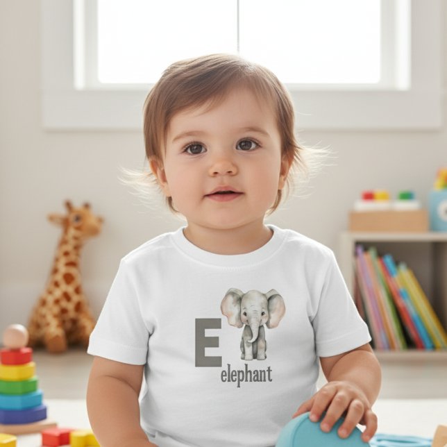 Tiny Trunk Treasures: Elephant Alphabet Tee (Creator Uploaded)