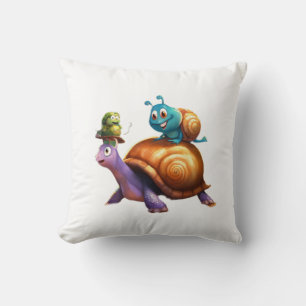 Tiny Turtle Tender Throw Pillow