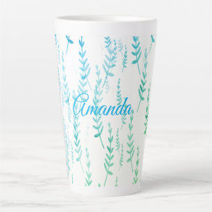 Tiny Twigs with Leaves Latte Mug