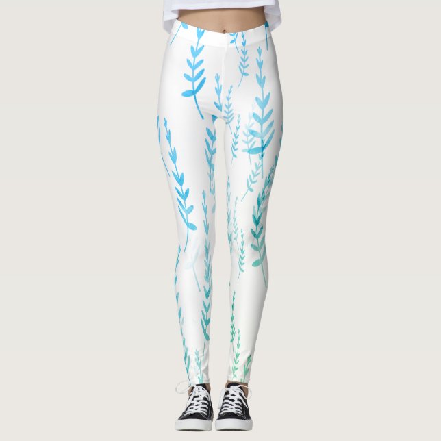Tiny Twigs with Leaves Leggings (Front)