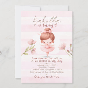 Tiny Twirls – Ballerina Invitation
