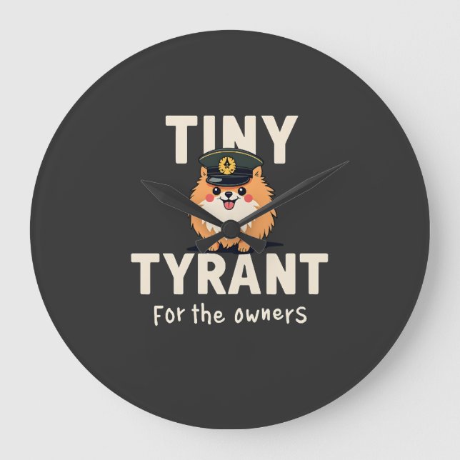 Tiny Tyrant Large Clock (Front)