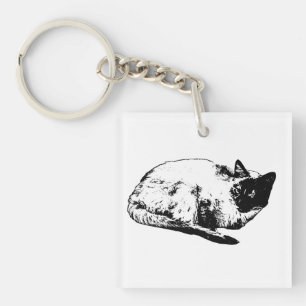 Tiny vector curl keychain