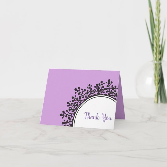 TINY VINES Carte de remerciements Bat mitzvah (Devant)