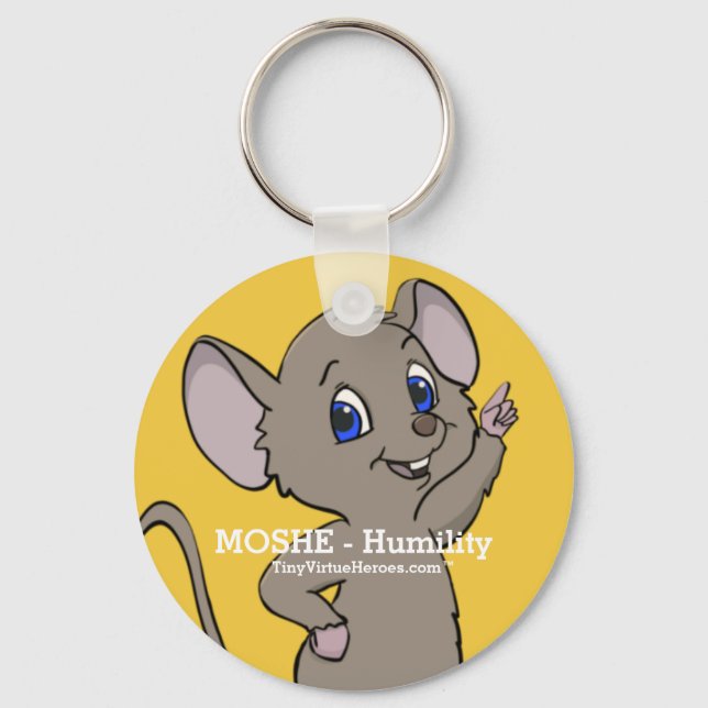 Tiny Virtue Heroes - Moshe Key Chain (Front)
