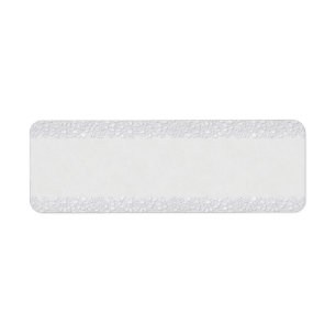 Tiny White Floral Apothecary Label