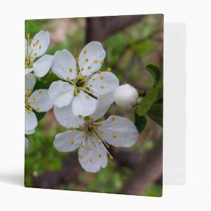 tiny white flowers binder